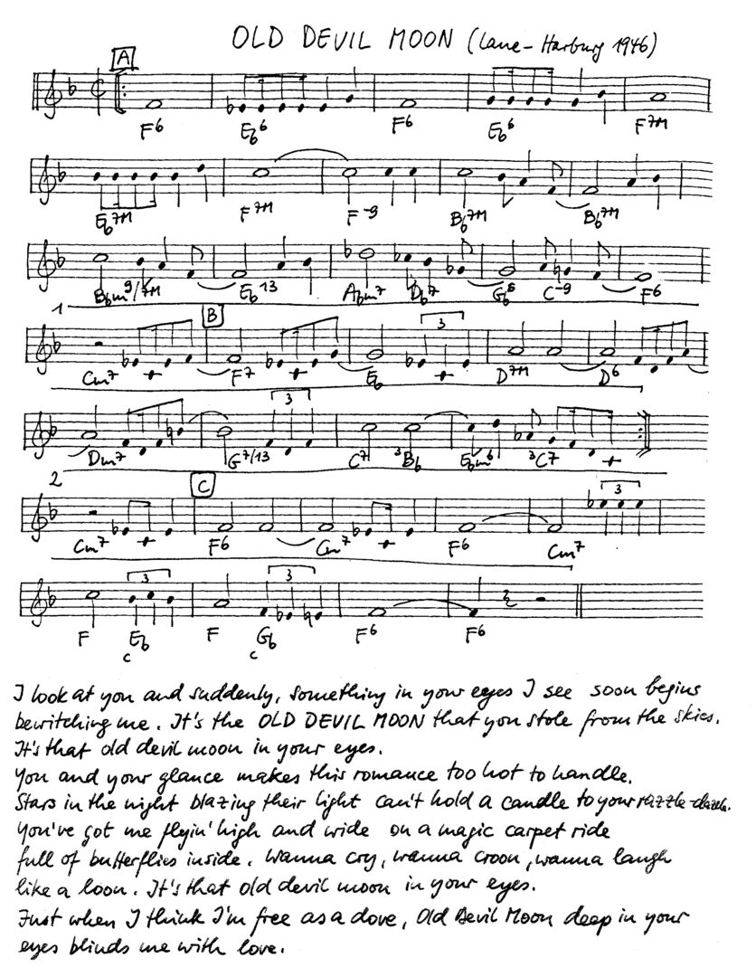 old devil moon leadsheet – book us for your next 20s or gatsby event